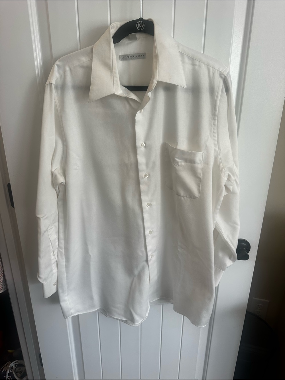 Geoffrey Beene White Men's Dress Shirt